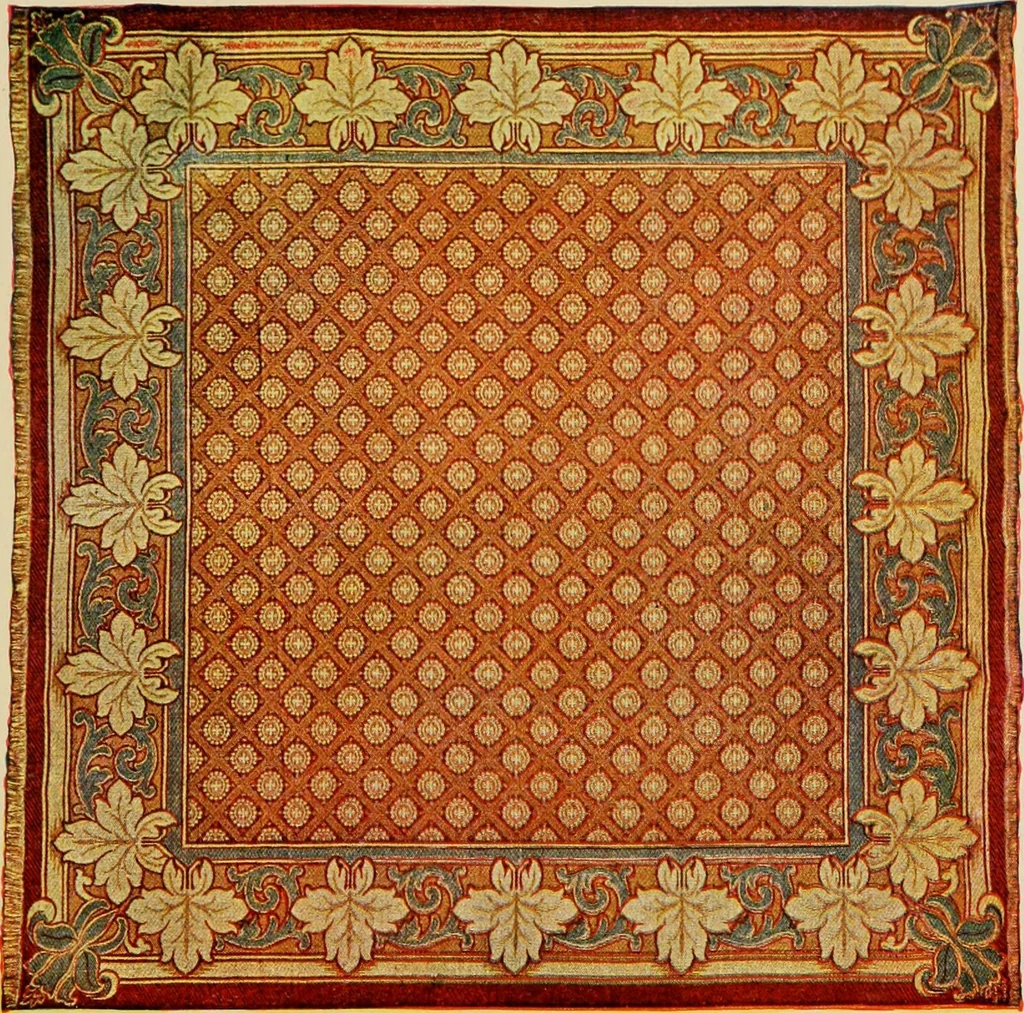 An illustration from Sanitary Manufacturing Company ... rugs and art squares, lace curtains and upholstery goods., 1904, leaf 10