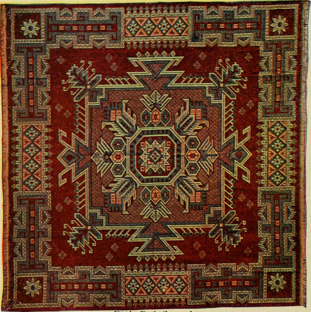 An illustration from Sanitary Manufacturing Company ... rugs and art squares, lace curtains and upholstery goods., 1904, leaf 21