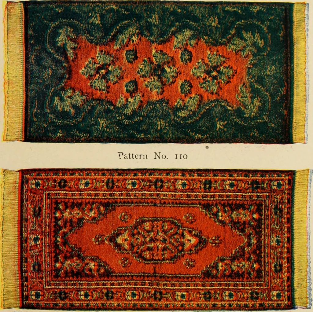 An illustration from Sanitary Manufacturing Company ... rugs and art squares, lace curtains and upholstery goods., 1904, leaf 30