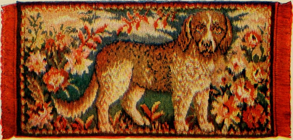 An illustration from Sanitary Manufacturing Company ... rugs and art squares, lace curtains and upholstery goods., 1904, leaf 31