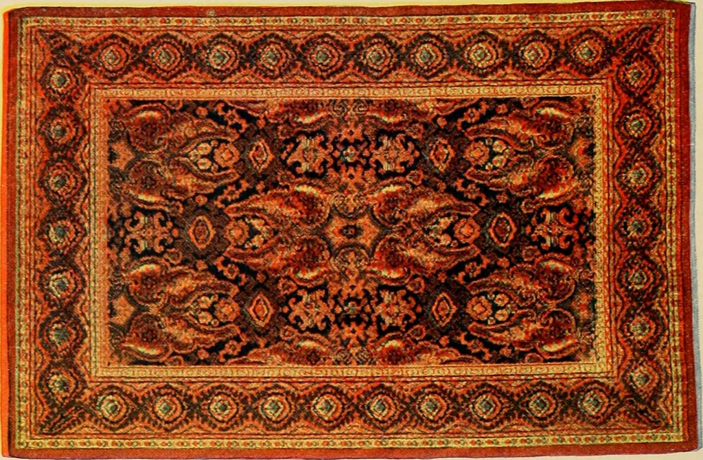 An illustration from Sanitary Manufacturing Company ... rugs and art squares, lace curtains and upholstery goods., 1904, leaf 33