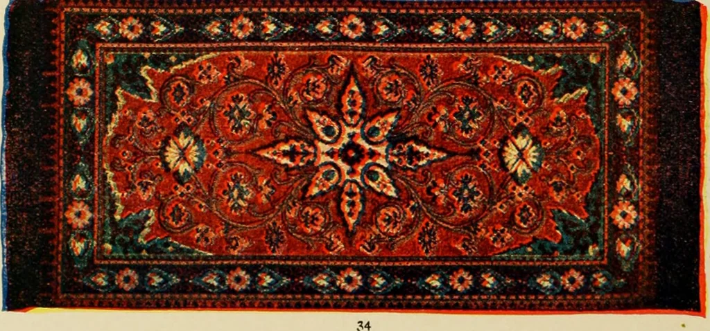 An illustration from Sanitary Manufacturing Company ... rugs and art squares, lace curtains and upholstery goods., 1904, leaf 37