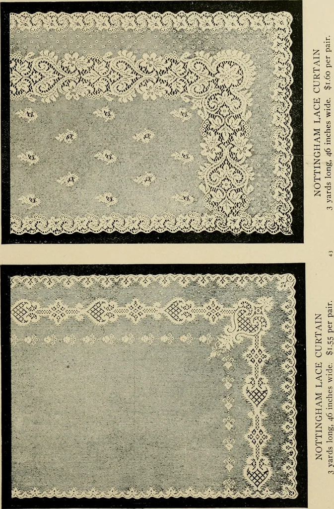 An illustration from Sanitary Manufacturing Company ... rugs and art squares, lace curtains and upholstery goods., 1904, leaf 46