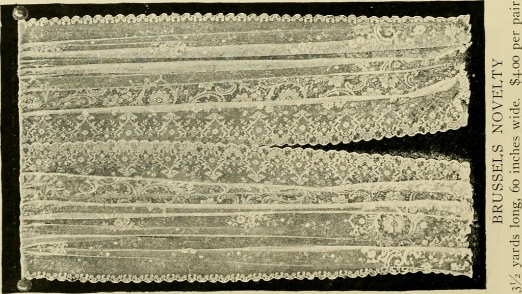 An illustration from Sanitary Manufacturing Company ... rugs and art squares, lace curtains and upholstery goods., 1904, leaf 51
