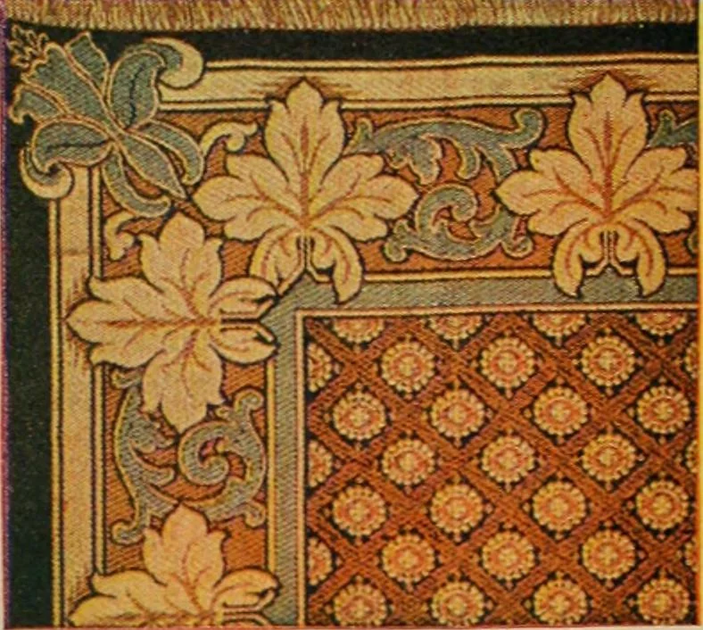 An illustration from Sanitary Manufacturing Co., Inc., manufacturers of Brusselette art rugs and upholstery specialties., 1902, leaf 10