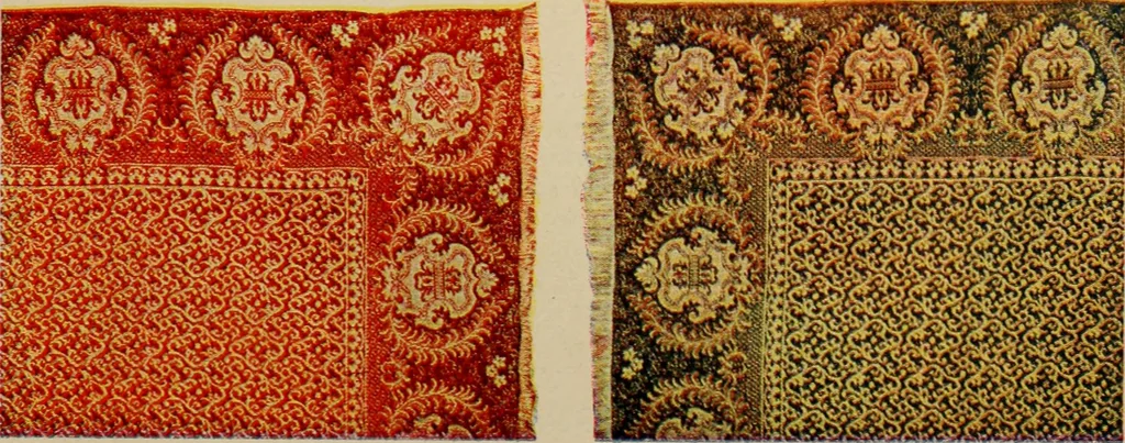An illustration from Sanitary Manufacturing Co., Inc., manufacturers of Brusselette art rugs and upholstery specialties., 1902, leaf 14