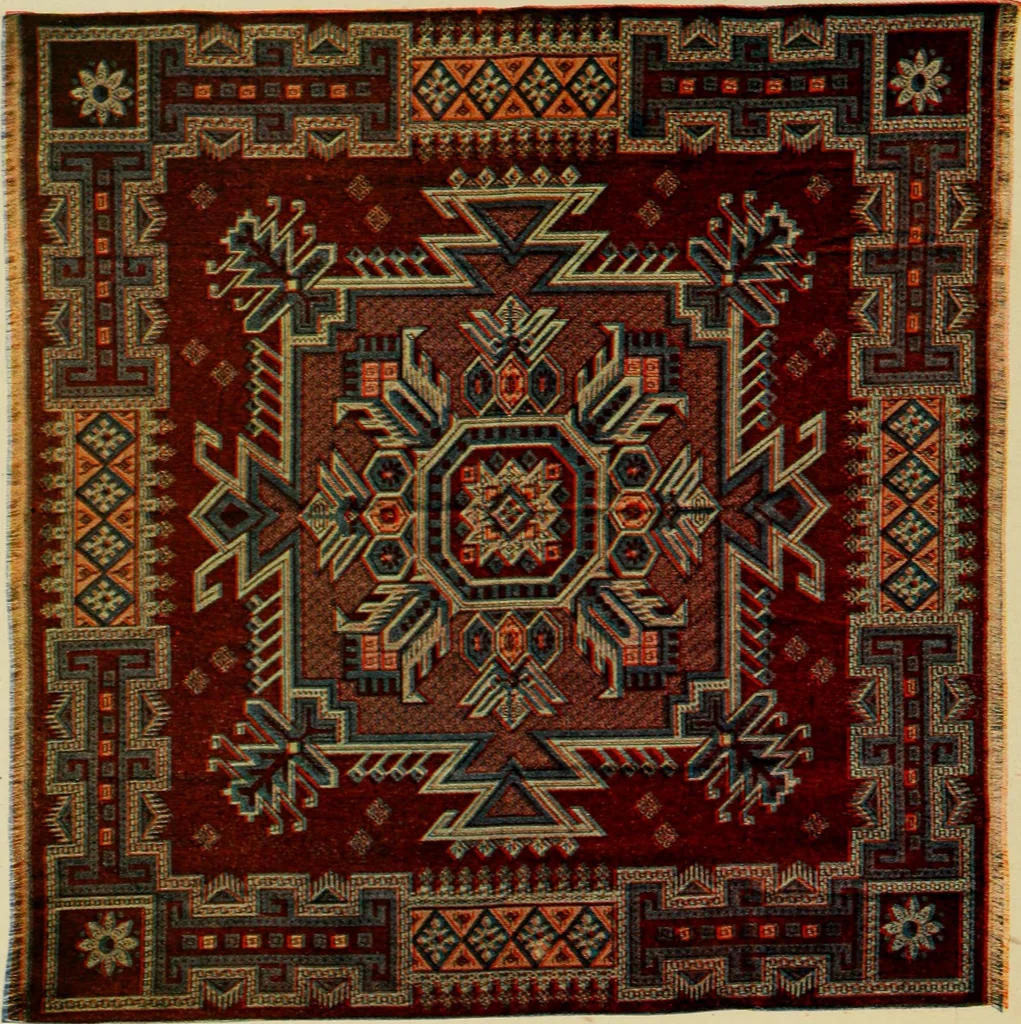 An illustration from Sanitary Manufacturing Co., Inc., manufacturers of Brusselette art rugs and upholstery specialties., 1902, leaf 21