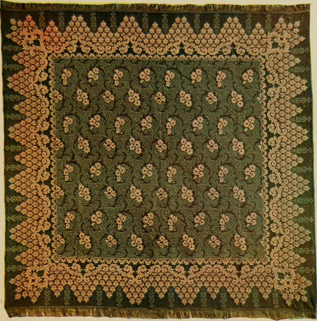 An illustration from Sanitary Manufacturing Co., Inc., manufacturers of Brusselette art rugs and upholstery specialties., 1902, leaf 24