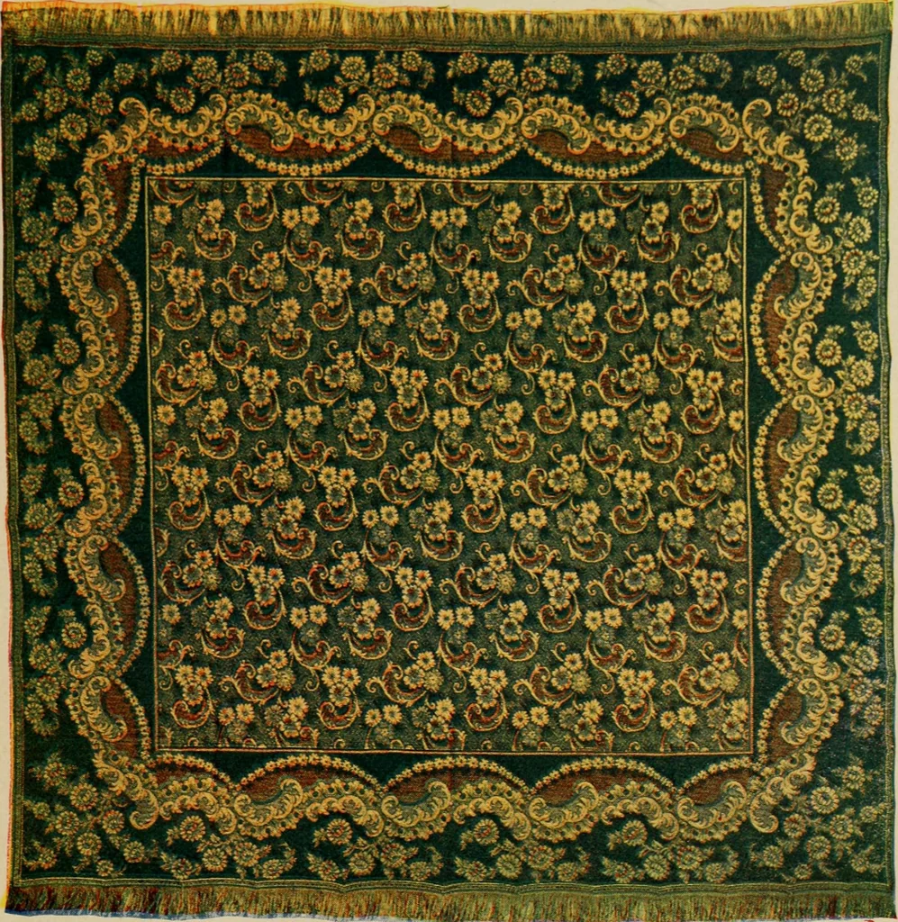 An illustration from Sanitary Manufacturing Co., Inc., manufacturers of Brusselette art rugs and upholstery specialties., 1902, leaf 28