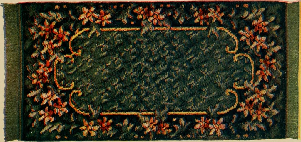 An illustration from Sanitary Manufacturing Co., Inc., manufacturers of Brusselette art rugs and upholstery specialties., 1902, leaf 30