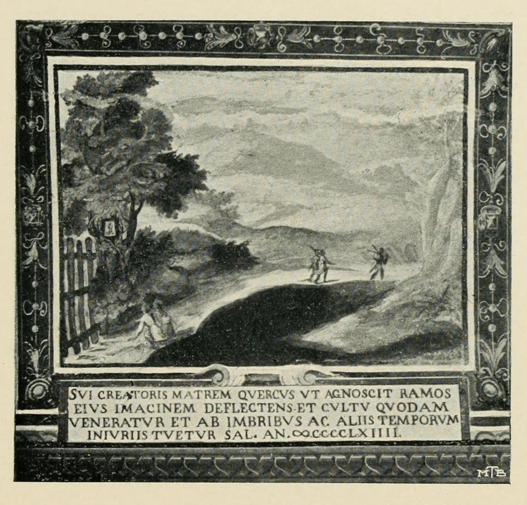 An illustration from Santa Maria della Quercia, 1904, leaf 49