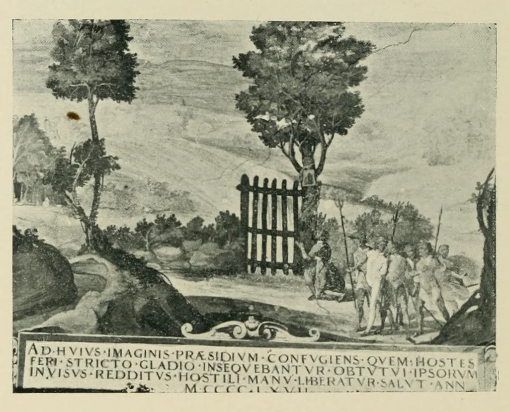 An illustration from Santa Maria della Quercia, 1904, leaf 52