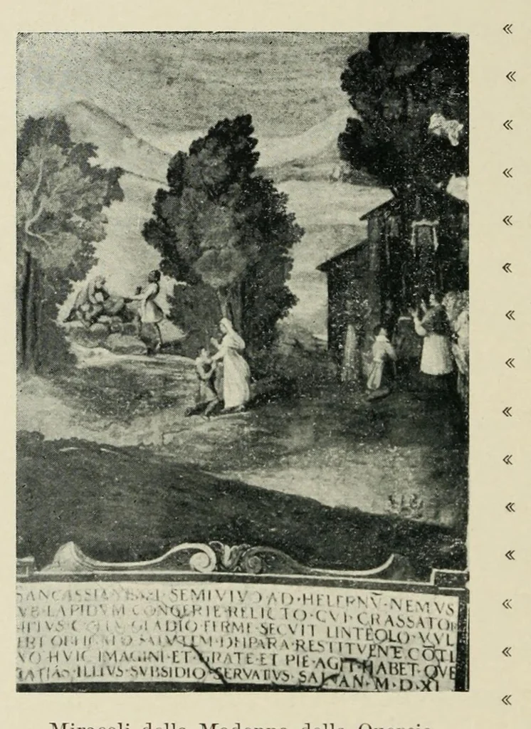 An illustration from Santa Maria della Quercia, 1904, leaf 58
