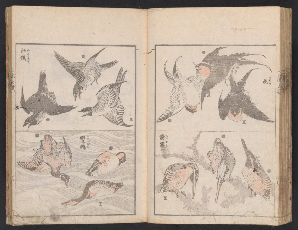 An illustration from Santei gafu, 1816, leaf 19