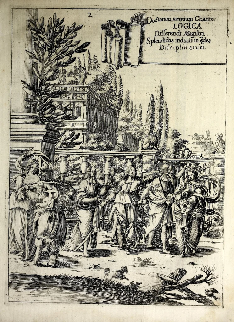 An illustration from Sapientiae pignus amabile philosophia universa in Coll. Flor. Soc. Iesu data anno 1647, 1647, leaf 13
