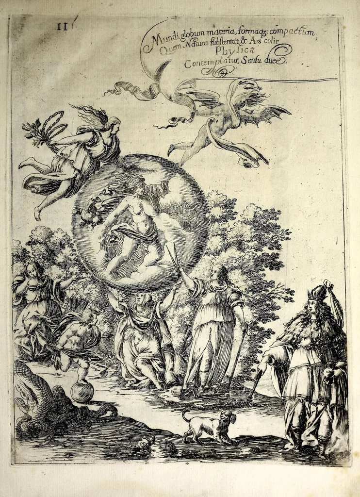 An illustration from Sapientiae pignus amabile philosophia universa in Coll. Flor. Soc. Iesu data anno 1647, 1647, leaf 23
