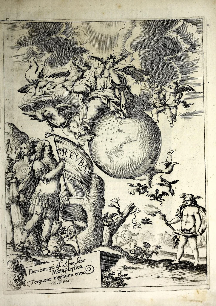 An illustration from Sapientiae pignus amabile philosophia universa in Coll. Flor. Soc. Iesu data anno 1647, 1647, leaf 61