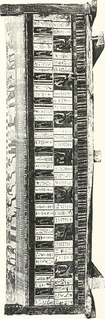 An illustration from Sarcophages de l'époque bubastite à l'époque saïte, 1912, leaf 188