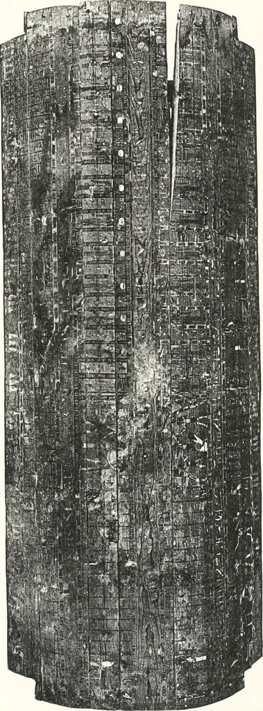 An illustration from Sarcophages de l'époque bubastite à l'époque saïte, 1912, leaf 196