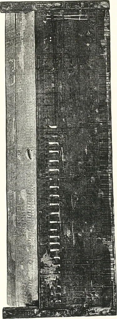 An illustration from Sarcophages de l'époque bubastite à l'époque saïte, 1912, leaf 230
