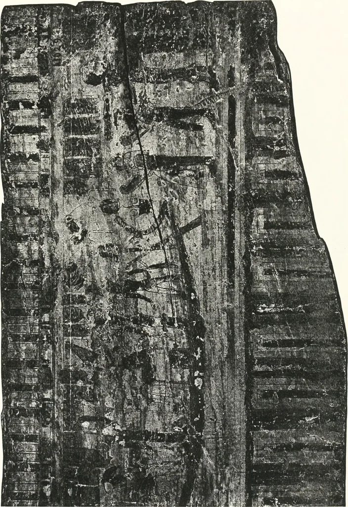 An illustration from Sarcophages de l'époque bubastite à l'époque saïte, 1912, leaf 238