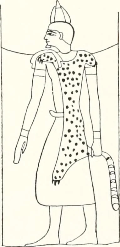 An illustration from Sarcophages de l'époque bubastite à l'époque saïte, 1912, leaf 68