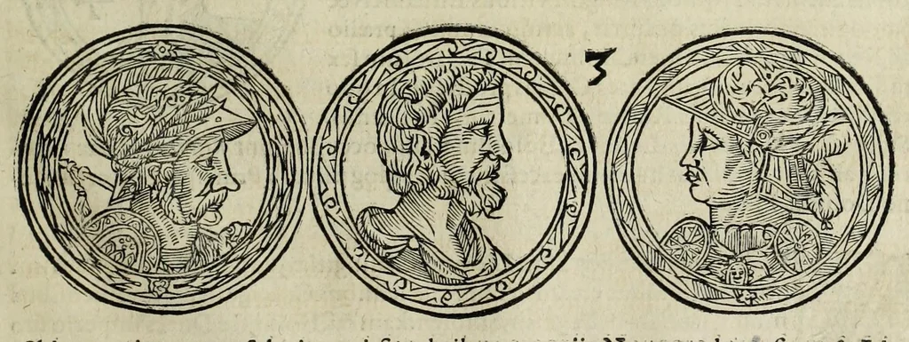 An illustration from Sarmatiae evropeae descriptio : qvae regnvm Poloniae, Litvaniam, Samogitiam, Rvssiam, Massoviam, Prvssiam, Pomeraniam, Livoniam, et Moschoviae Tartariaeqve partem complectitur, 1581, leaf 105