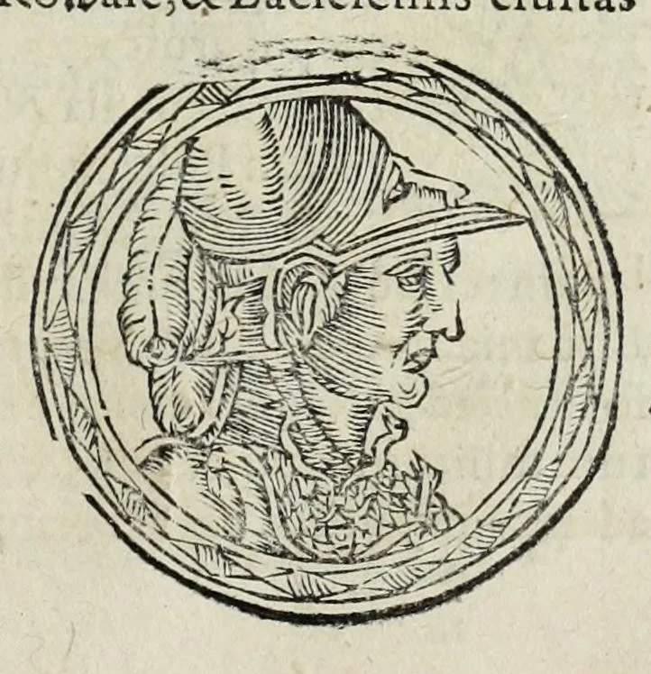 An illustration from Sarmatiae evropeae descriptio : qvae regnvm Poloniae, Litvaniam, Samogitiam, Rvssiam, Massoviam, Prvssiam, Pomeraniam, Livoniam, et Moschoviae Tartariaeqve partem complectitur, 1581, leaf 109