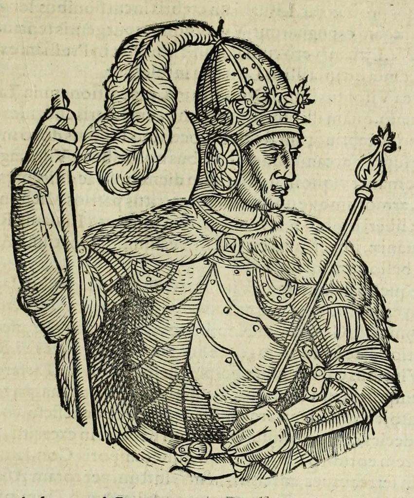 An illustration from Sarmatiae evropeae descriptio : qvae regnvm Poloniae, Litvaniam, Samogitiam, Rvssiam, Massoviam, Prvssiam, Pomeraniam, Livoniam, et Moschoviae Tartariaeqve partem complectitur, 1581, leaf 121