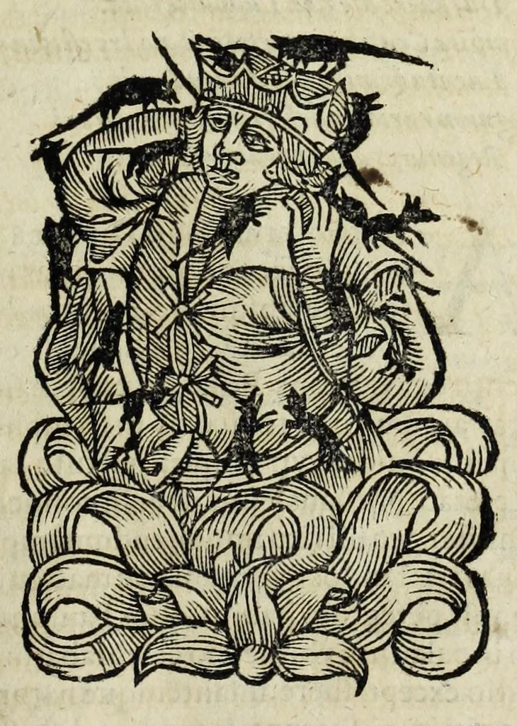 An illustration from Sarmatiae evropeae descriptio : qvae regnvm Poloniae, Litvaniam, Samogitiam, Rvssiam, Massoviam, Prvssiam, Pomeraniam, Livoniam, et Moschoviae Tartariaeqve partem complectitur, 1581, leaf 31