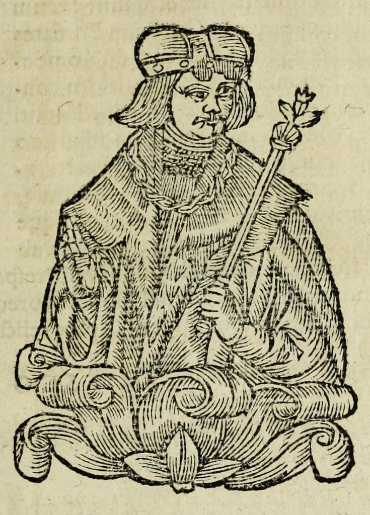 An illustration from Sarmatiae evropeae descriptio : qvae regnvm Poloniae, Litvaniam, Samogitiam, Rvssiam, Massoviam, Prvssiam, Pomeraniam, Livoniam, et Moschoviae Tartariaeqve partem complectitur, 1581, leaf 33