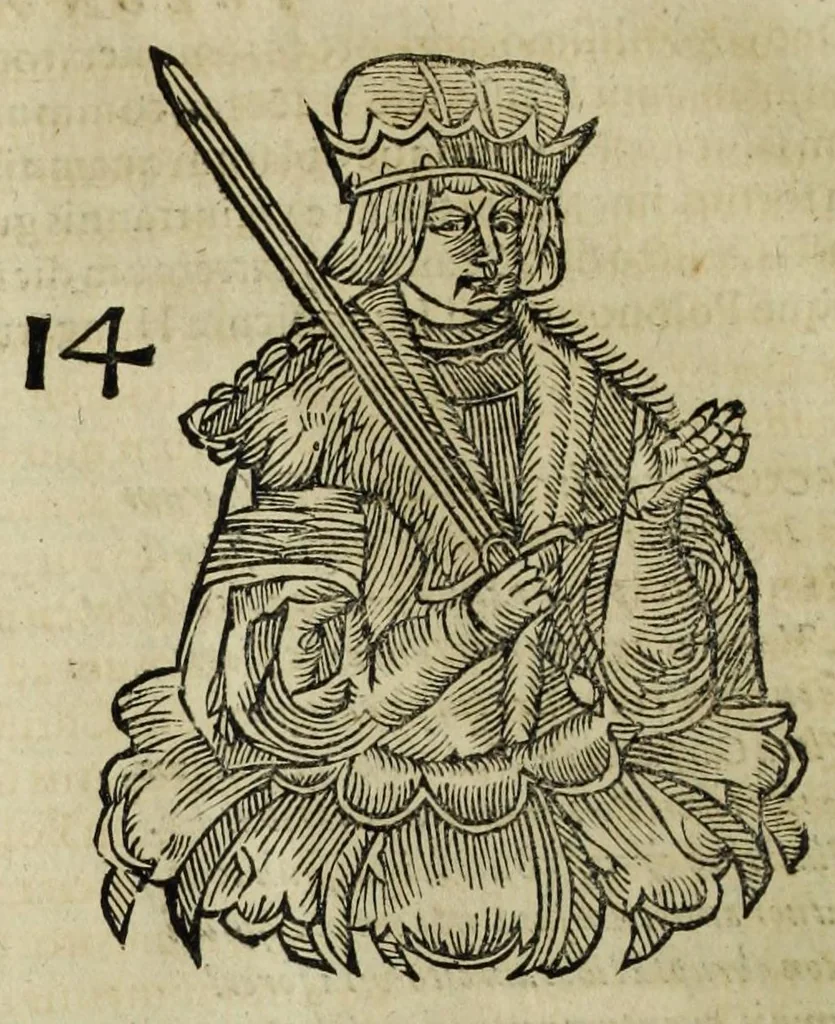 An illustration from Sarmatiae evropeae descriptio : qvae regnvm Poloniae, Litvaniam, Samogitiam, Rvssiam, Massoviam, Prvssiam, Pomeraniam, Livoniam, et Moschoviae Tartariaeqve partem complectitur, 1581, leaf 34