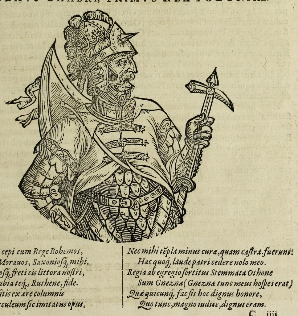 An illustration from Sarmatiae evropeae descriptio : qvae regnvm Poloniae, Litvaniam, Samogitiam, Rvssiam, Massoviam, Prvssiam, Pomeraniam, Livoniam, et Moschoviae Tartariaeqve partem complectitur, 1581, leaf 35