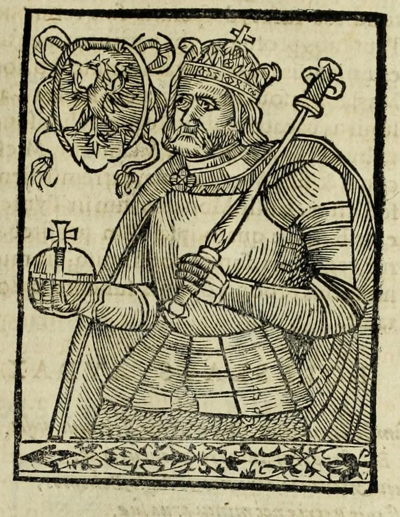An illustration from Sarmatiae evropeae descriptio : qvae regnvm Poloniae, Litvaniam, Samogitiam, Rvssiam, Massoviam, Prvssiam, Pomeraniam, Livoniam, et Moschoviae Tartariaeqve partem complectitur, 1581, leaf 37