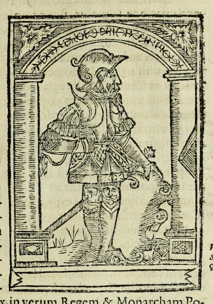 An illustration from Sarmatiae evropeae descriptio : qvae regnvm Poloniae, Litvaniam, Samogitiam, Rvssiam, Massoviam, Prvssiam, Pomeraniam, Livoniam, et Moschoviae Tartariaeqve partem complectitur, 1581, leaf 47