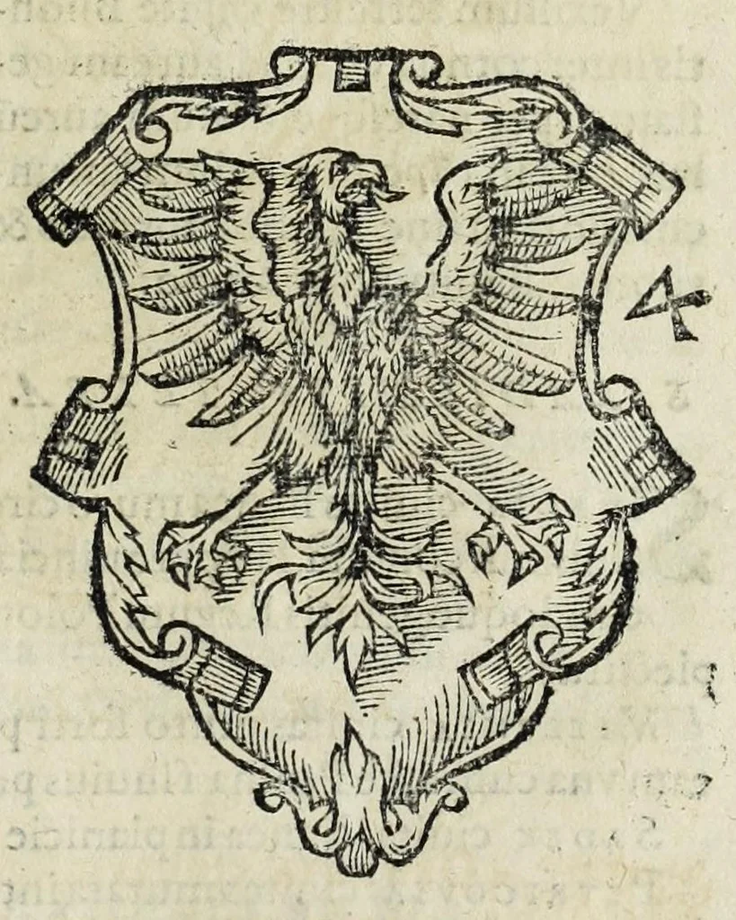 An illustration from Sarmatiae evropeae descriptio : qvae regnvm Poloniae, Litvaniam, Samogitiam, Rvssiam, Massoviam, Prvssiam, Pomeraniam, Livoniam, et Moschoviae Tartariaeqve partem complectitur, 1581, leaf 83