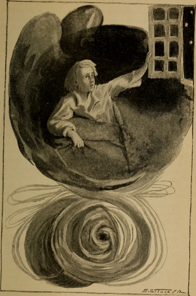An illustration from Sartor resartus; the life and opinions of Herr Teufelsdröckh, 1893, leaf 140
