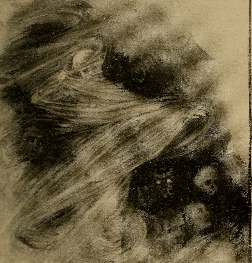 An illustration from Sartor resartus; the life and opinions of Herr Teufelsdröckh, 1893, leaf 192
