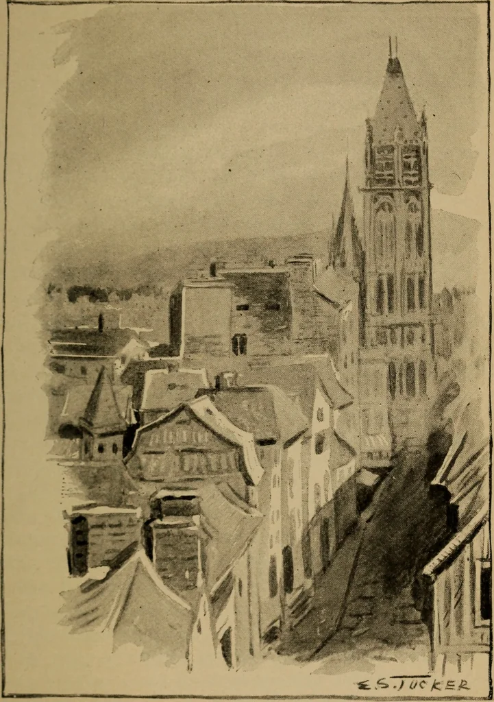 An illustration from Sartor resartus; the life and opinions of Herr Teufelsdröckh, 1893, leaf 202