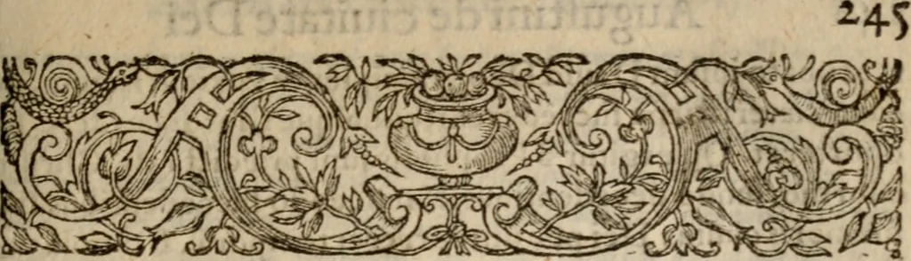 An illustration from S. Aurelii Augustini Hipponensis Episcopi operum .., 1596, leaf 272
