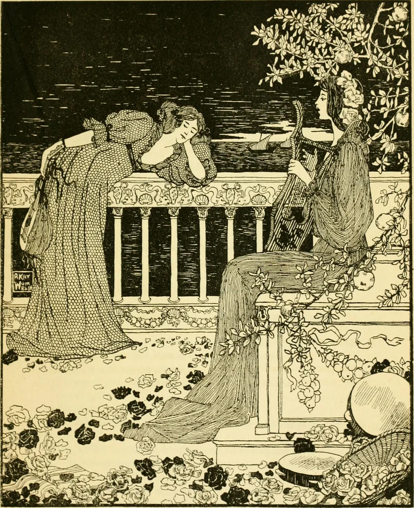 An illustration from The Savoy, 1896, leaf 222
