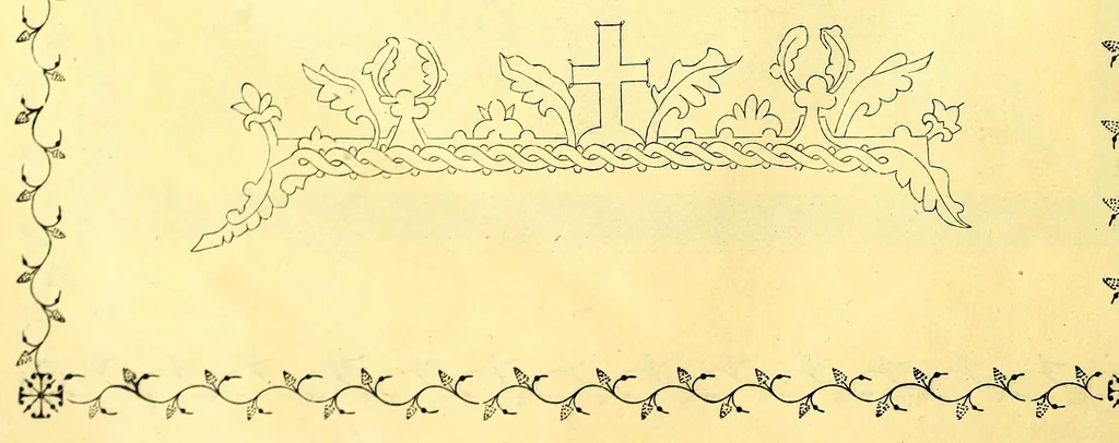 An illustration from Sbornik izobrazhenīĭ Spasiteli︠a︡, Bozhĭeĭ Materi i drugikh svi︠a︡tykh s X v. po XV v.; konechnykh ukrashenīĭ, zastavok, zaglavnykh bukv s 835 g. po XVII v., gravirovannykh s grecheskikh i slavi︠a︡nskikh rukopiseĭ na derevi︠e︡ graverom Ryzhovym, 1885, leaf 54