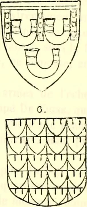 An illustration from Sceaux armoríes des Pays-Bas et des pays avoisinants (Belgique--Royaume des Pays-Bas--Luxembourg--Allemagne--France) recueil historique et héraldique, 1898, leaf 142