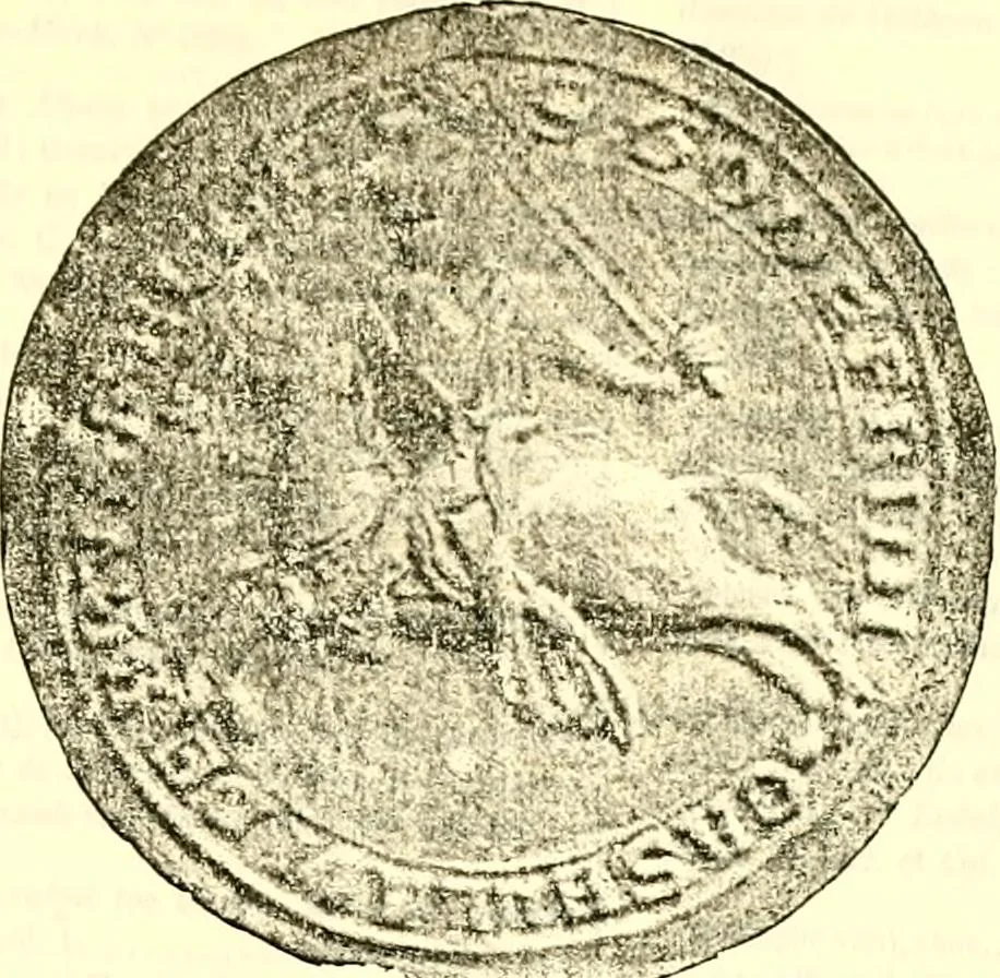 An illustration from Sceaux armoríes des Pays-Bas et des pays avoisinants (Belgique--Royaume des Pays-Bas--Luxembourg--Allemagne--France) recueil historique et héraldique, 1898, leaf 310