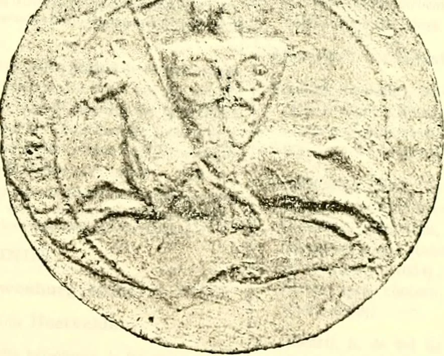 An illustration from Sceaux armoríes des Pays-Bas et des pays avoisinants (Belgique--Royaume des Pays-Bas--Luxembourg--Allemagne--France) recueil historique et héraldique, 1898, leaf 310