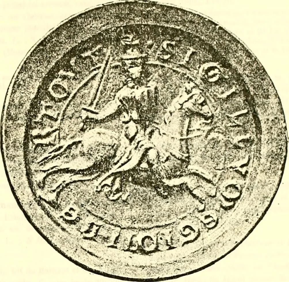An illustration from Sceaux armoríes des Pays-Bas et des pays avoisinants (Belgique--Royaume des Pays-Bas--Luxembourg--Allemagne--France) recueil historique et héraldique, 1898, leaf 320
