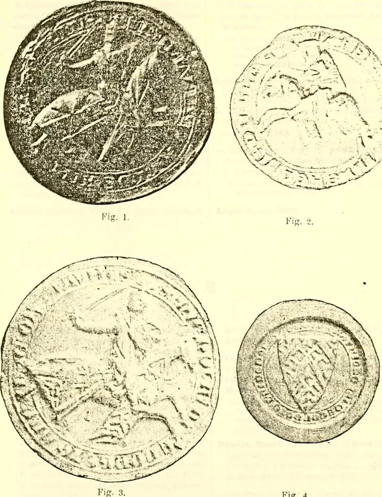 An illustration from Sceaux armoríes des Pays-Bas et des pays avoisinants (Belgique--Royaume des Pays-Bas--Luxembourg--Allemagne--France) recueil historique et héraldique, 1898, leaf 350