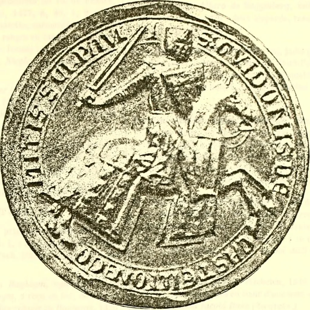 An illustration from Sceaux armoríes des Pays-Bas et des pays avoisinants (Belgique--Royaume des Pays-Bas--Luxembourg--Allemagne--France) recueil historique et héraldique, 1898, leaf 360