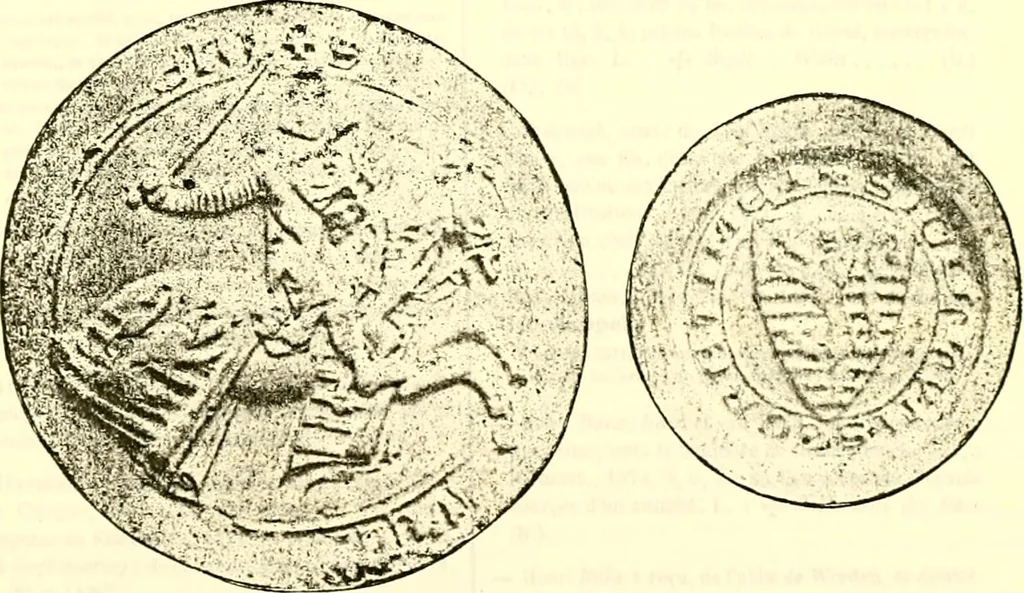 An illustration from Sceaux armoríes des Pays-Bas et des pays avoisinants (Belgique--Royaume des Pays-Bas--Luxembourg--Allemagne--France) recueil historique et héraldique, 1898, leaf 360