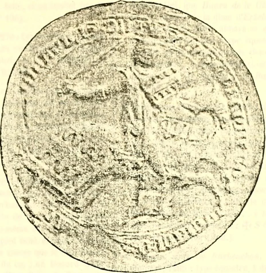 An illustration from Sceaux armoríes des Pays-Bas et des pays avoisinants (Belgique--Royaume des Pays-Bas--Luxembourg--Allemagne--France) recueil historique et héraldique, 1898, leaf 370